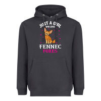 Smoke fennec fox just a girl who loves fennec foxes t shirt Heavyweight Hoodie - linhVisuals