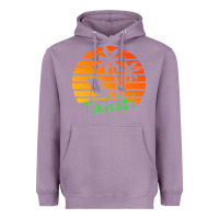Lavender outdoor t  shirt tahiti retro vintage sunset t  shirt Heavyweight Hoodie - linhVisuals