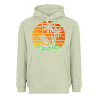 Matcha outdoor t  shirt tahiti retro vintage sunset t  shirt Heavyweight Hoodie - linhVisuals