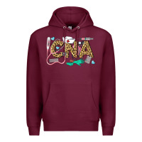 Burgundy Western Certified Nursing Assistant Premium Hoodie - LillyAllenDesigns