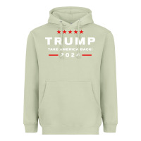 Matcha donald trump 2024 take america back election   the return sweatshirt Heavyweight Hoodie - linhVisuals