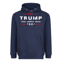 Navy donald trump 2024 take america back election   the return sweatshirt Heavyweight Hoodie - linhVisuals
