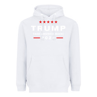 White donald trump 2024 take america back election   the return sweatshirt Heavyweight Hoodie - linhVisuals