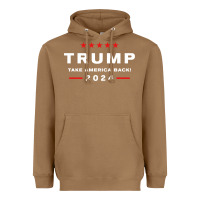 Toasted Coconut donald trump 2024 take america back election   the return sweatshirt Heavyweight Hoodie - linhVisuals