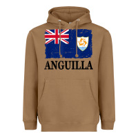 Toasted Coconut flag of anguilla   anguilla banner t shirt Heavyweight Hoodie - linhVisuals