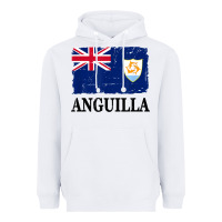 White flag of anguilla   anguilla banner t shirt Heavyweight Hoodie - linhVisuals