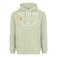 Matcha funny asthma awareness one star rating inhaler wheezy breath t shirt Heavyweight Hoodie - linhVisuals