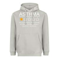 Moon Dust funny asthma awareness one star rating inhaler wheezy breath t shirt Heavyweight Hoodie - linhVisuals