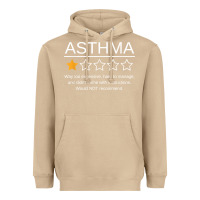 Mushroom funny asthma awareness one star rating inhaler wheezy breath t shirt Heavyweight Hoodie - linhVisuals