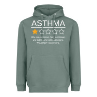 Sage funny asthma awareness one star rating inhaler wheezy breath t shirt Heavyweight Hoodie - linhVisuals