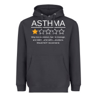 Smoke funny asthma awareness one star rating inhaler wheezy breath t shirt Heavyweight Hoodie - linhVisuals