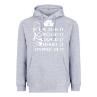 Heather Grey nurse t  shirt nurse i've seen it smelled it touched it t  shirt Heavyweight Hoodie - linhVisuals