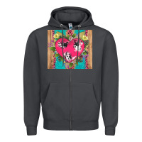 Smoke v.d cow and heart Zipper Hoodie - AdoDesignShop