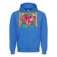 True Royal v.d cow and heart Zipper Hoodie - AdoDesignShop