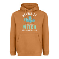 Meerkat funny herbalist because a witch is frowned upon herbalism t shirt Heavyweight Hoodie - linhVisuals
