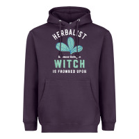 Plum funny herbalist because a witch is frowned upon herbalism t shirt Heavyweight Hoodie - linhVisuals