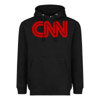 Black cnn Heavyweight Hoodie - linhVisuals