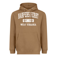 Toasted Coconut harpers ferry west virginia wv vintage established sports pullover hoo Heavyweight Hoodie - linhVisuals