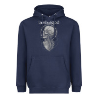 Navy lamb of god music concert Heavyweight Hoodie - linhVisuals
