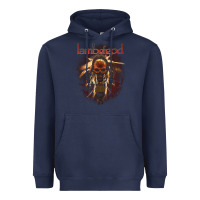 Navy lamb of god music concert Heavyweight Hoodie - linhVisuals