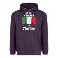 Plum i'm not yelling i'm italian t shirt Heavyweight Hoodie - linhVisuals