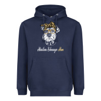 Navy birthday and mother's day gift miniature schnauzer mom t shirt Heavyweight Hoodie - linhVisuals