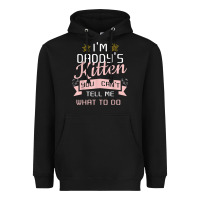 Black daddy's kitten ddlg littlespace daddy dom cgl t shirt Heavyweight Hoodie - linhVisuals