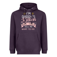 Plum daddy's kitten ddlg littlespace daddy dom cgl t shirt Heavyweight Hoodie - linhVisuals