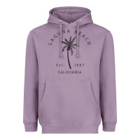 Lavender retro cool laguna beach california palm tree unique novelty sweatshirt Heavyweight Hoodie - linhVisuals