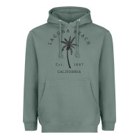 Sage retro cool laguna beach california palm tree unique novelty sweatshirt Heavyweight Hoodie - linhVisuals
