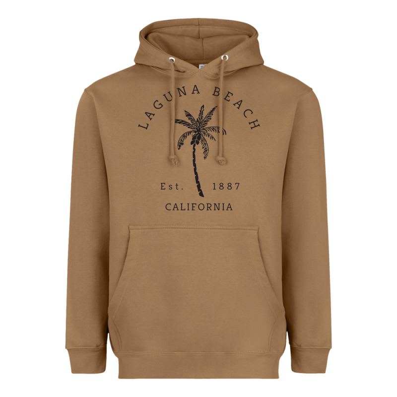 Retro Cool Laguna Beach California Palm Tree Unique Novelty Sweatshirt Heavyweight Hoodie by linhVisuals | Teevron