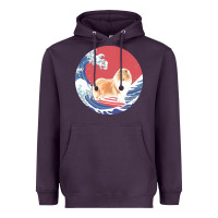 Plum rough collie t  shirt rough collie gifts   ocean waves surfing rough c Heavyweight Hoodie - linhVisuals