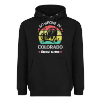 Black someone in colorado loves me t  shirt someone in colorado loves me fun Heavyweight Hoodie - linhVisuals