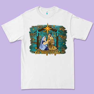 Oh Holy Night Western Premium Tee Designed By Ranaportraitstore