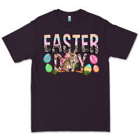 Plum Easter Day with rabbit Premium Tee - HowdyJamesFarm