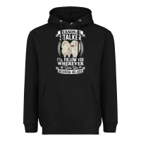 Black great pyrenees stalker great pyrenees gifts great pyrenees t shirt Heavyweight Hoodie - linhVisuals