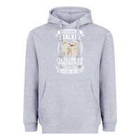 Heather Grey great pyrenees stalker great pyrenees gifts great pyrenees t shirt Heavyweight Hoodie - linhVisuals