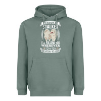 Sage great pyrenees stalker great pyrenees gifts great pyrenees t shirt Heavyweight Hoodie - linhVisuals