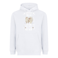 White great pyrenees stalker great pyrenees gifts great pyrenees t shirt Heavyweight Hoodie - linhVisuals