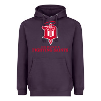 Plum the-dubuque-fighting-saints-pen Heavyweight Hoodie - linhVisuals