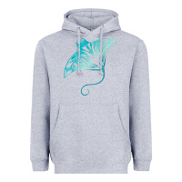 Heather Grey hawaii tribal manta ray hawaiian shirt shark lover t shirt Heavyweight Hoodie - linhVisuals