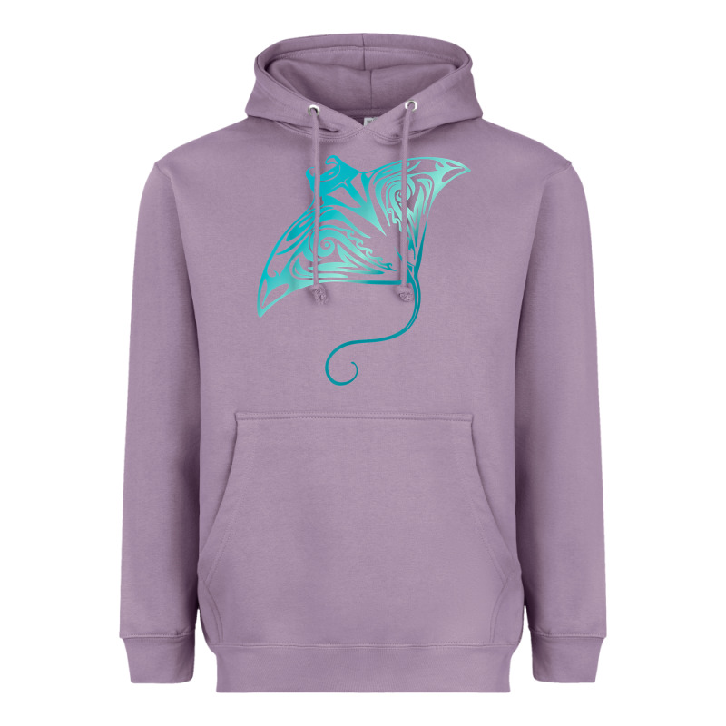 Hawaii Tribal Manta Ray Hawaiian Shirt Shark Lover T Shirt Heavyweight Hoodie by linhVisuals | Teevron