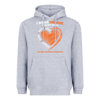Heather Grey i wear orange for my mom ms multiple sclerosis awareness t shirt Heavyweight Hoodie - linhVisuals