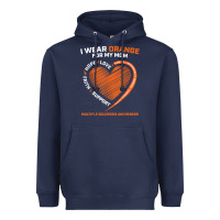 Navy i wear orange for my mom ms multiple sclerosis awareness t shirt Heavyweight Hoodie - linhVisuals