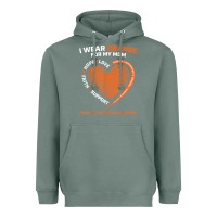 Sage i wear orange for my mom ms multiple sclerosis awareness t shirt Heavyweight Hoodie - linhVisuals