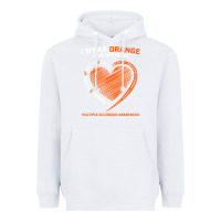 White i wear orange for my mom ms multiple sclerosis awareness t shirt Heavyweight Hoodie - linhVisuals