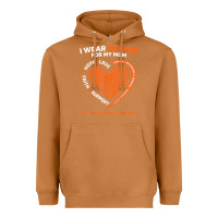 Meerkat i wear orange for my mom ms multiple sclerosis awareness t shirt Heavyweight Hoodie - linhVisuals