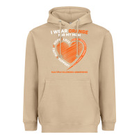 Mushroom i wear orange for my mom ms multiple sclerosis awareness t shirt Heavyweight Hoodie - linhVisuals