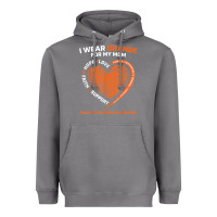 Storm i wear orange for my mom ms multiple sclerosis awareness t shirt Heavyweight Hoodie - linhVisuals