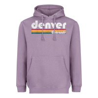 Lavender denver colorado vintage 70's 80's retro style men women t shirt Heavyweight Hoodie - linhVisuals